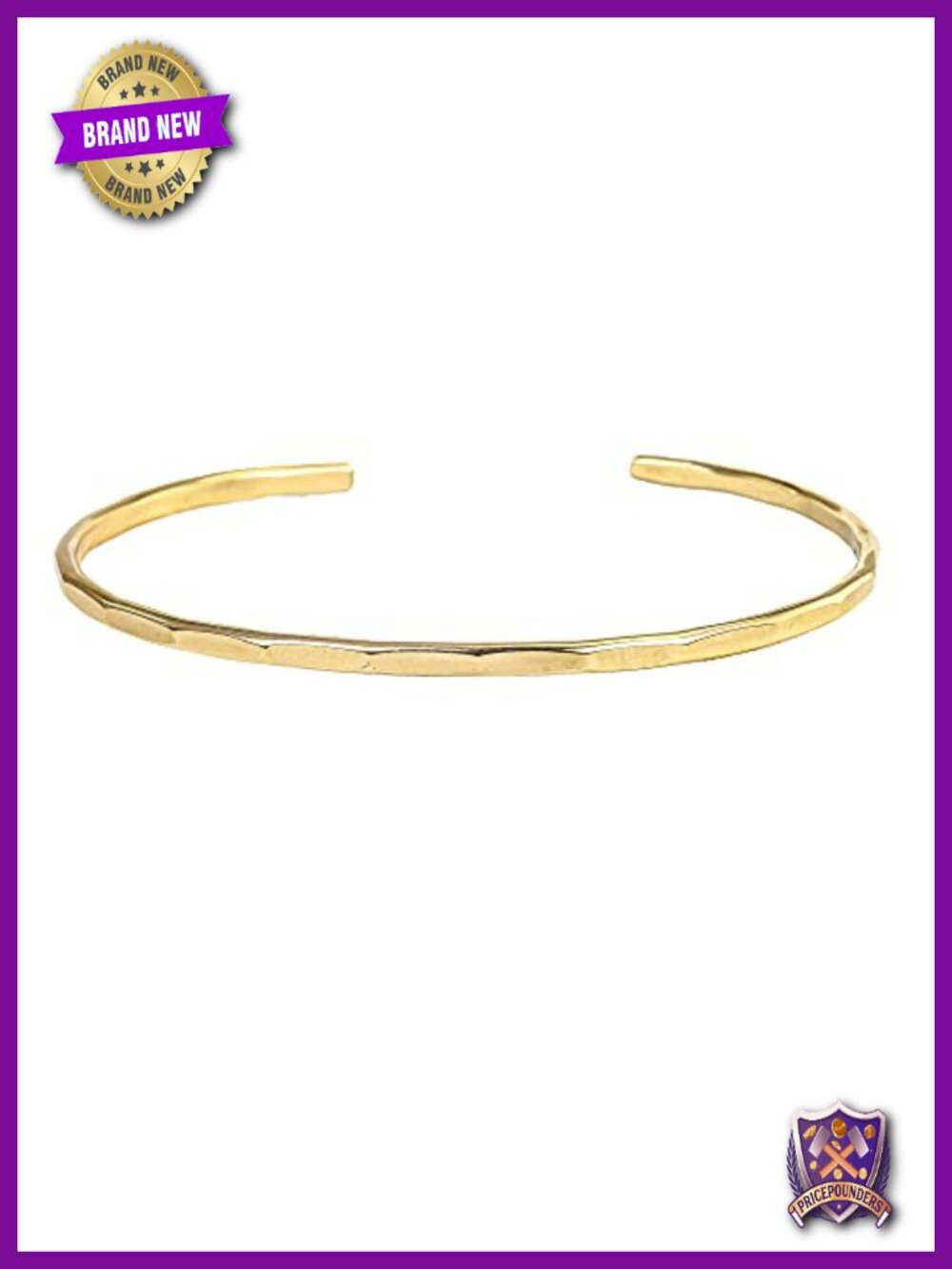 Handmade Hammered Cuff Bracelet 14K Gold Filled Texture Women Dainty Stacking